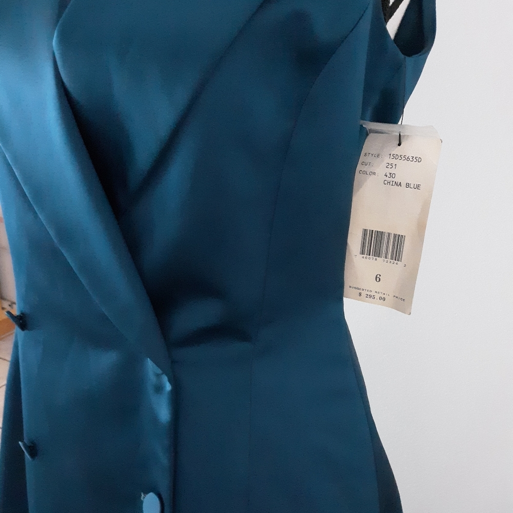 NWT 90s VTG Anne Klein ll Satin Dress - Picture 3 of 5